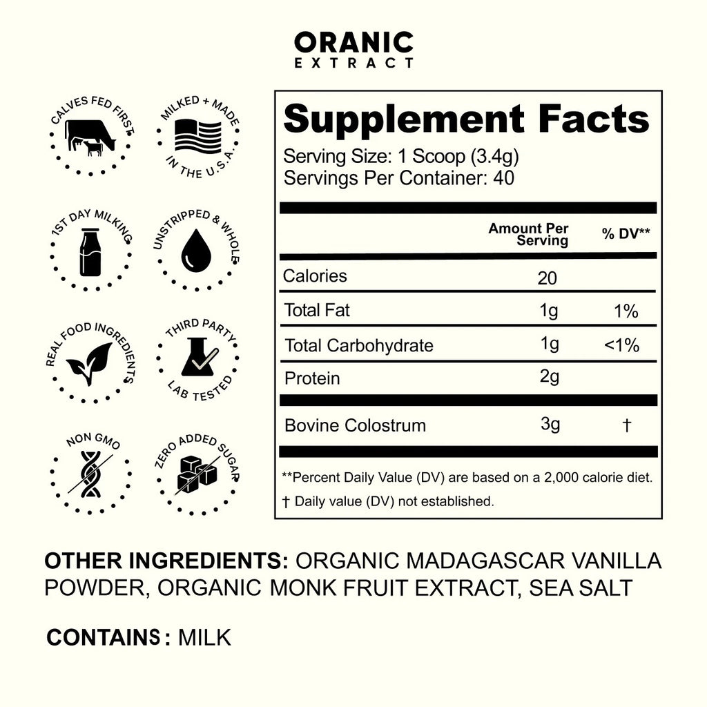 Vanilla Colostrum